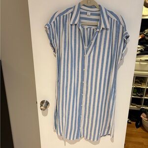 Old Navy Blue and White Striped Dress